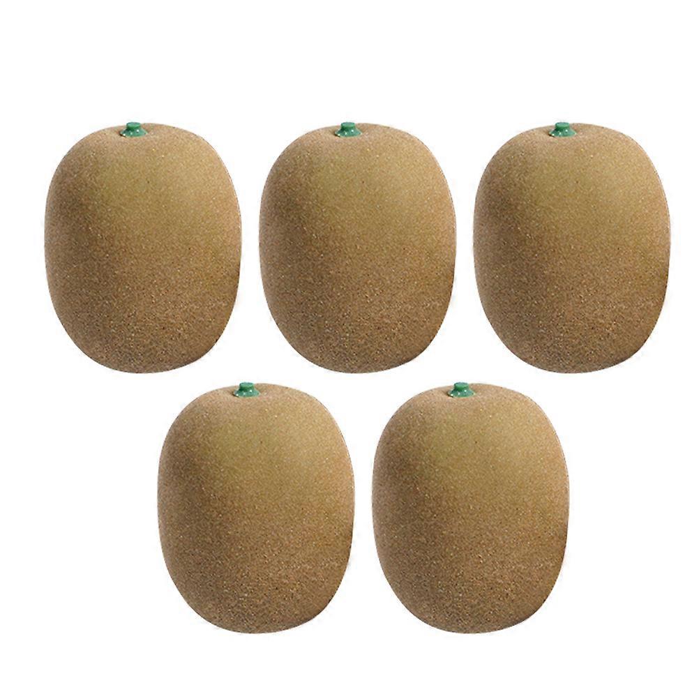 Lifelike Simulated Kiwifruit Decorations for Home Photo Props Made of Foams Multi Color 5 Pieces
