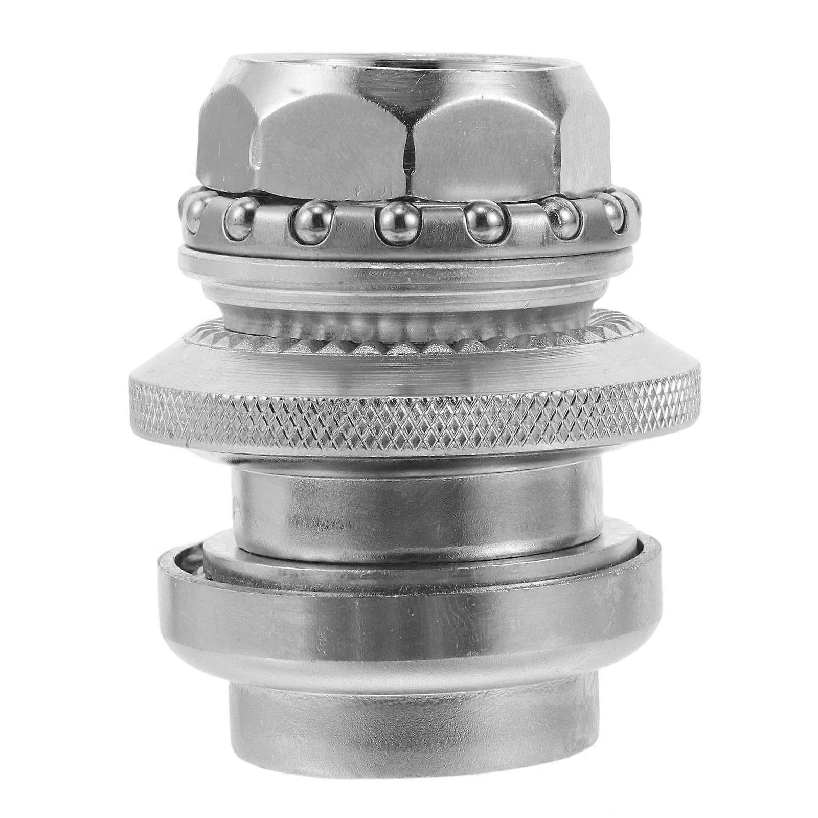 Road Bike Headset Replacement Set Of 8Pcs In Silver Designed For Bikers And Electric Scooter Users Featuring Antislip Design