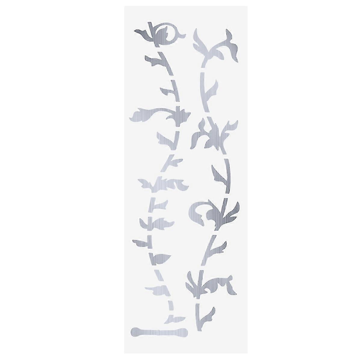 Fretboard decals for 6-string guitar - Silver inlay stickers