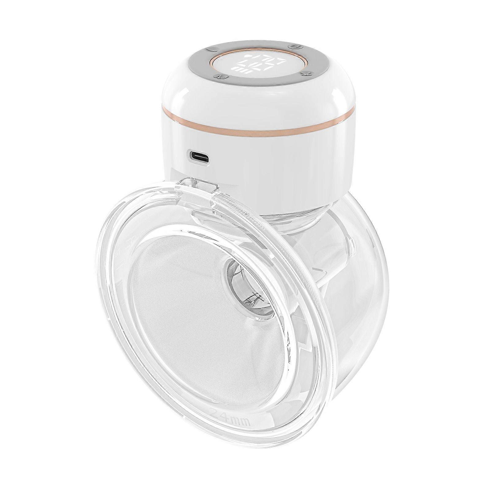 Wearable Breast Pump Hands Electric Breast Pump for Breastfeeding 4 Modes 12 Suction Level Low Noise Built-in Battery with 180ml Milk Collector, 1 Pac