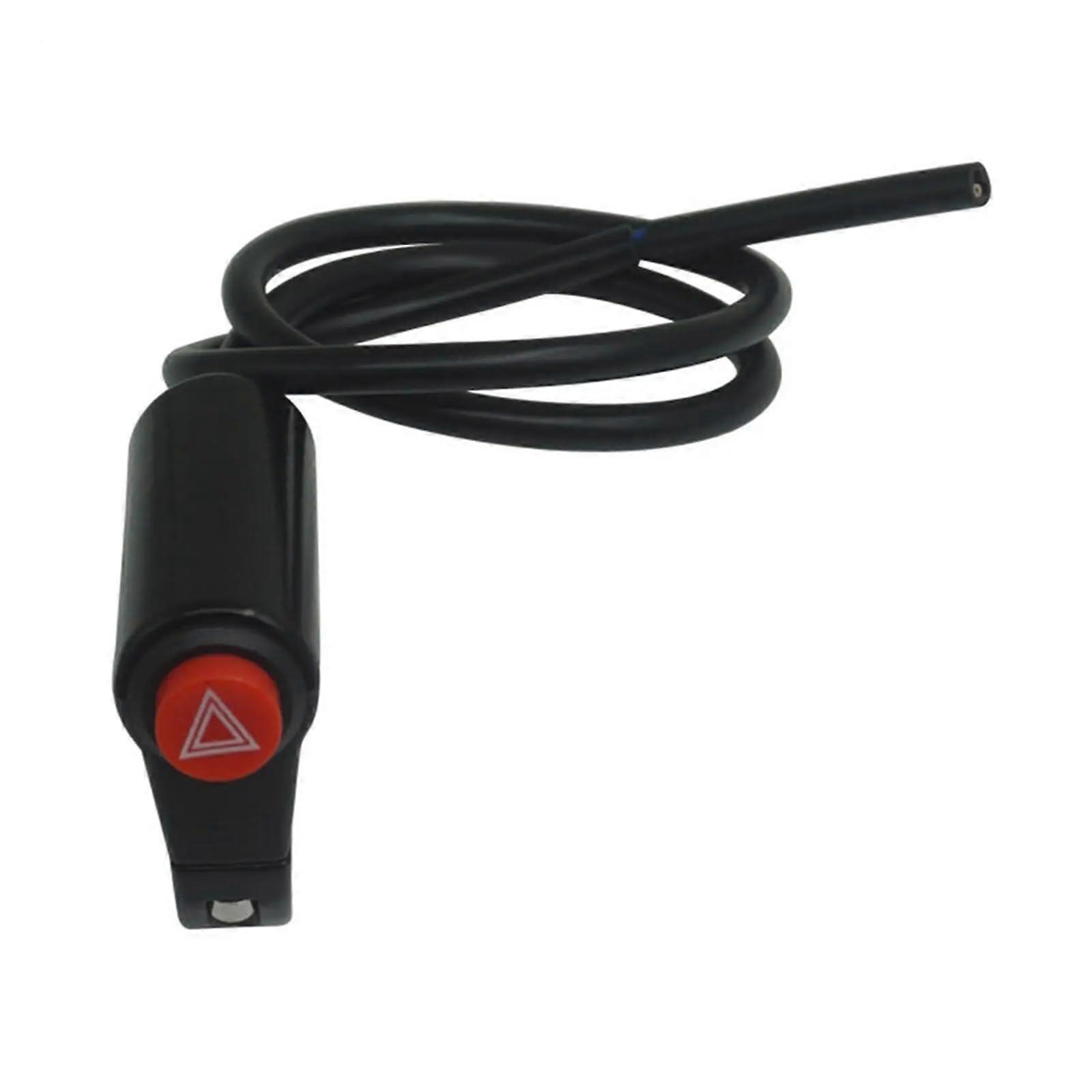 Motorcycle Handlebar Control Switch - Warning Blink Button, Dual Flash, Compatible with Most Motorbike Models