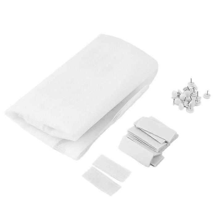 Magnetic Mosquito Net Curtain 120210cm Good finish Lightweight Washable Strong and robust Automatic closing (White)