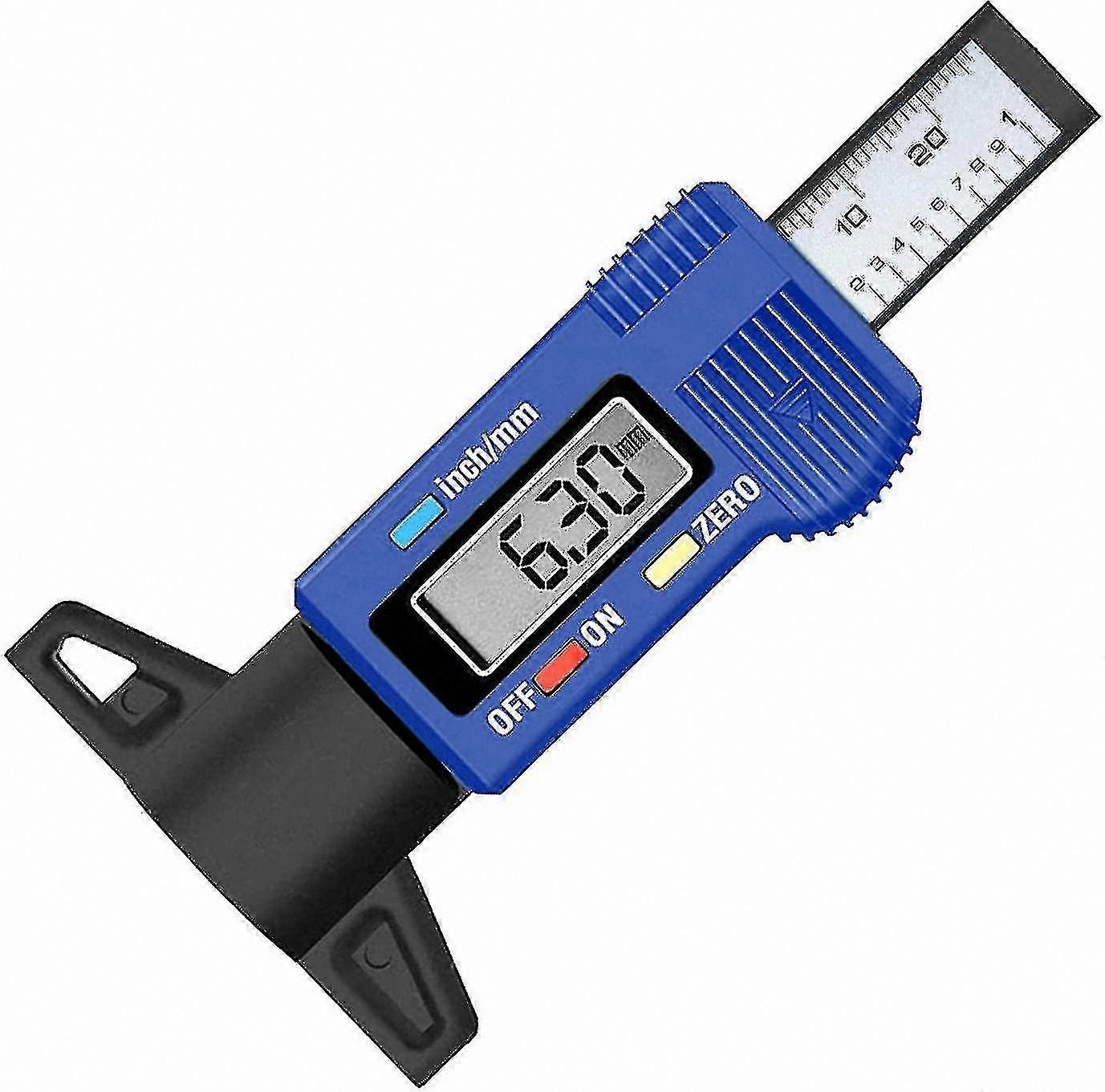 LCD Digital Tire Depth Caliper 0-25.4mm for Auto, Motorcycle, Vans, Trucks
