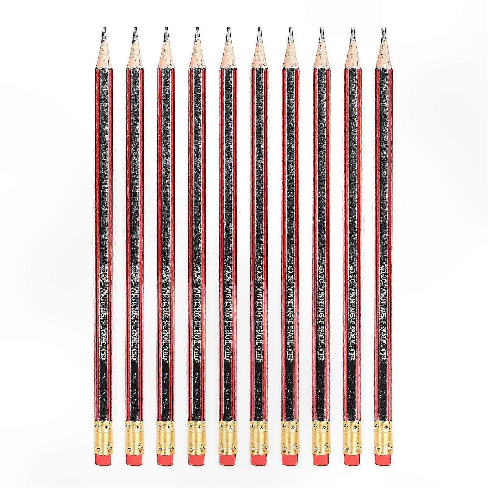 10pcs Graphite Pencils with Eraser for Painting, Drawing, Sketching, and Writing