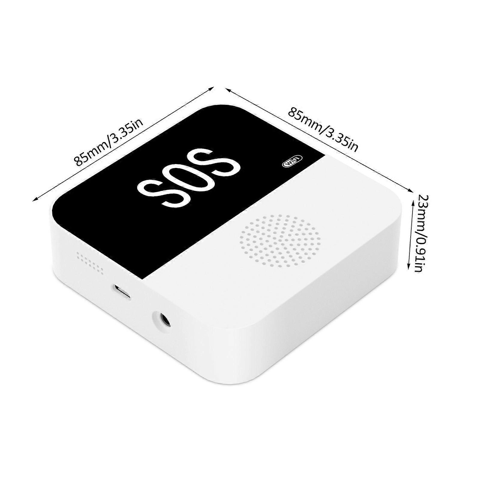 WiFi Tuya Smart Wireless Caregiver Pager Emergency Button Caregiver Pagers Elderly Alert Button App Alert Nurse Call Help System for Seniors Patients