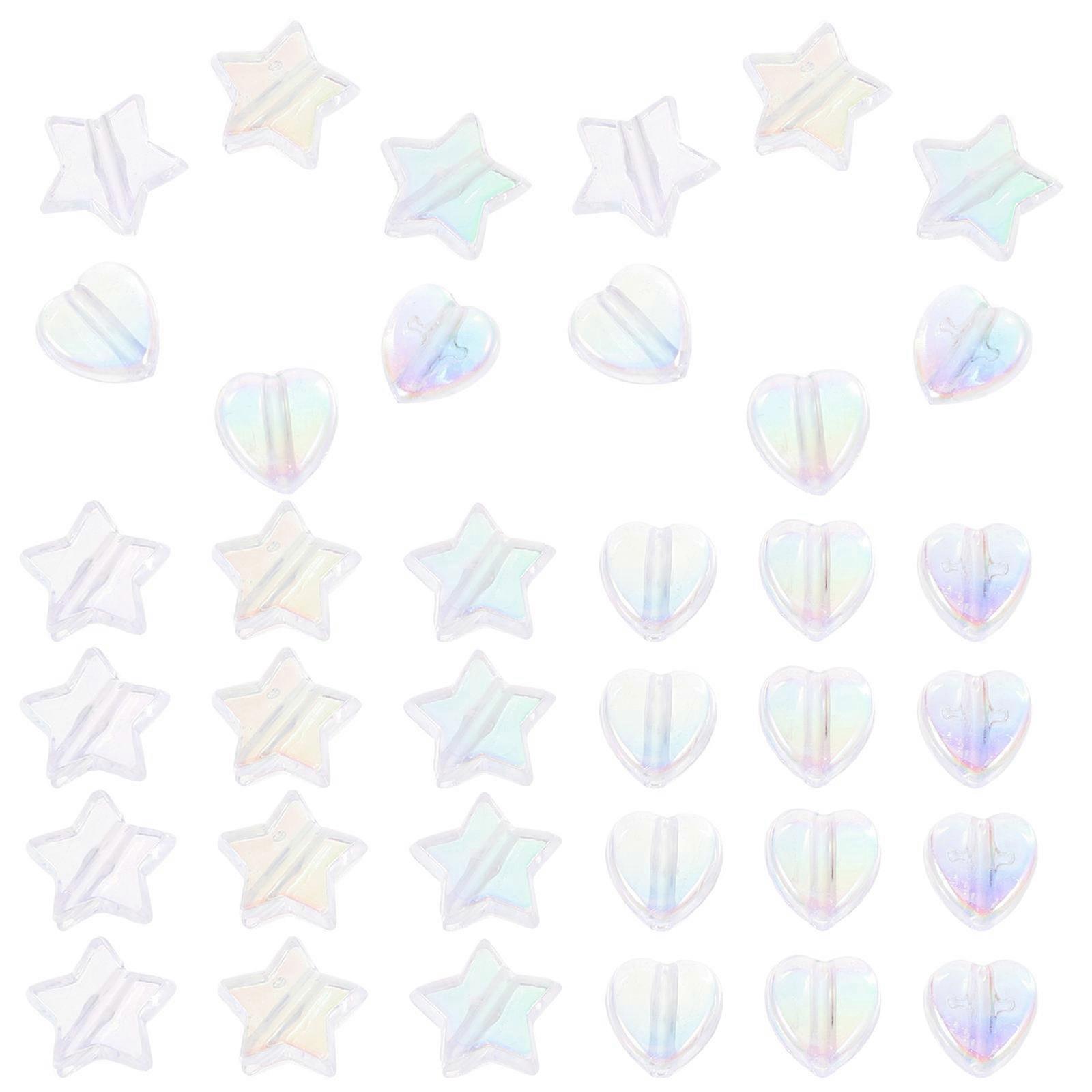 400pcs Assorted Acrylic Beads for DIY Jewelry Making Craft Projects Ideal for Bracelets and Necklaces