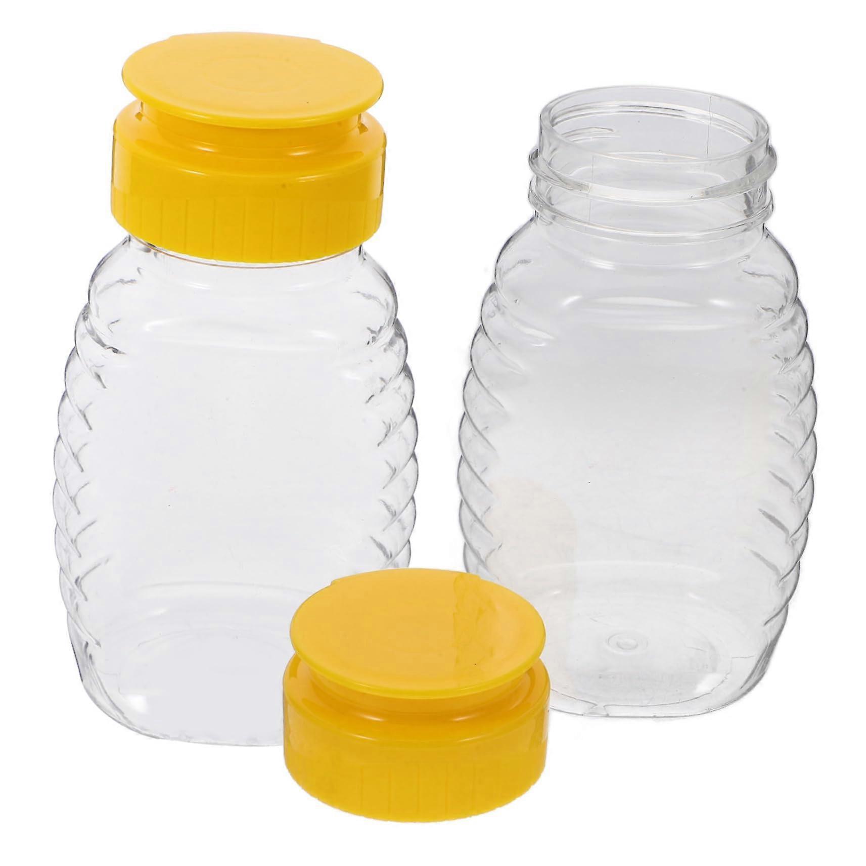 Squeeze Bottle Set: 2Pack Plastic Refillable Condiment Bottles For Ketchup Mustard Maple Syrup Dressing LeakProof