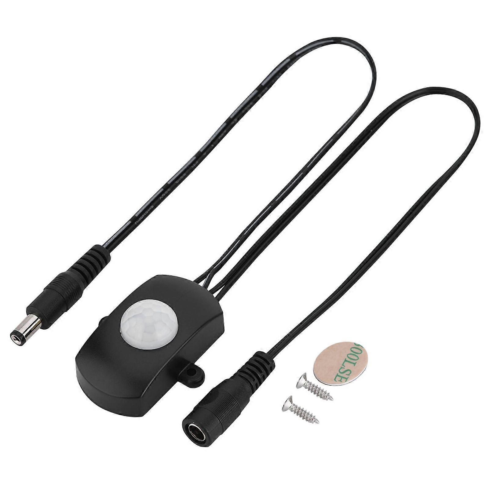 5A DC 624V Mini PIR Infrared Motion Sensor Detector Switch LED Strip Automatic Switch Black