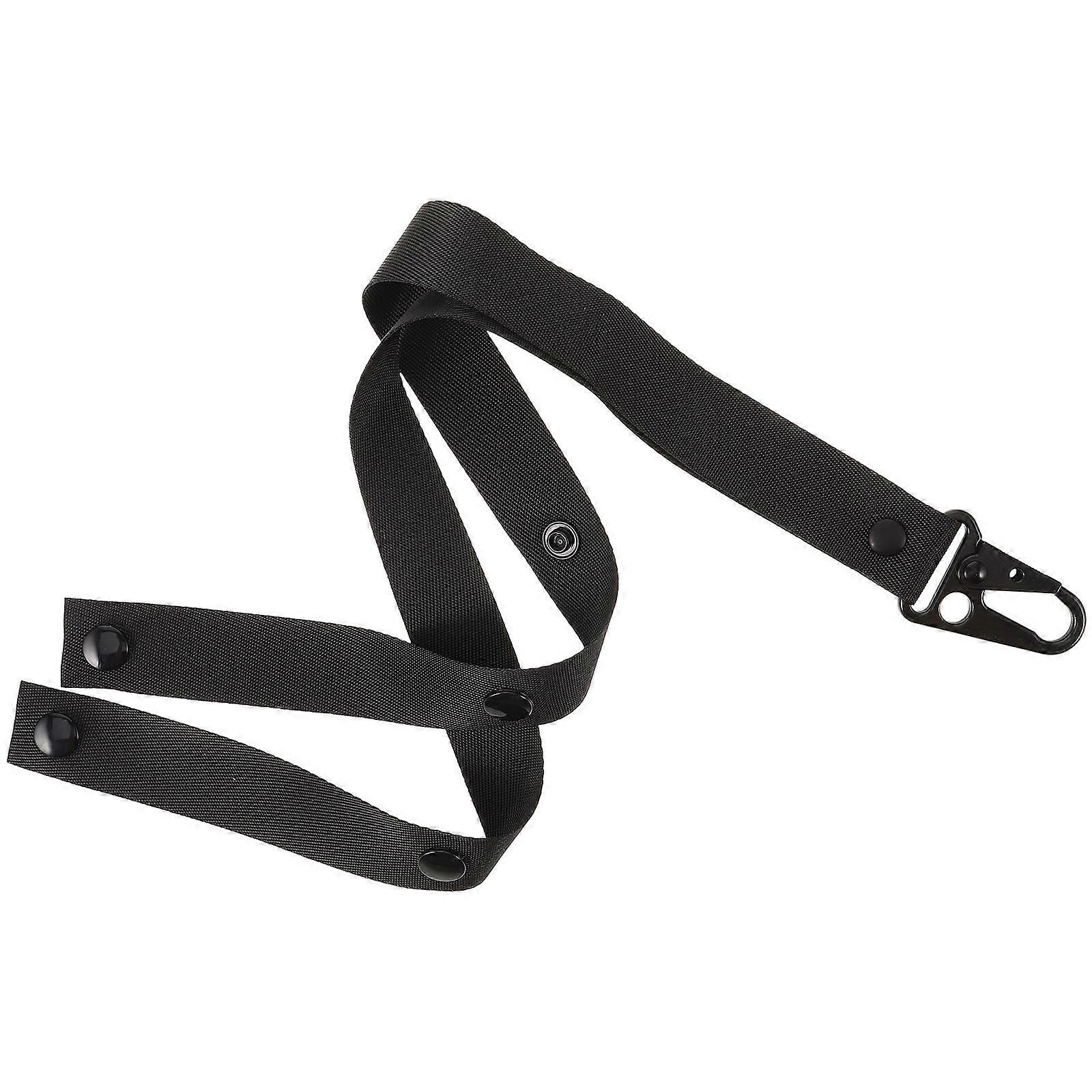 Webbing Cheer Pom Holder for Backpack Lightweight Portable Black Storage Strap for Daily Use 7 inch