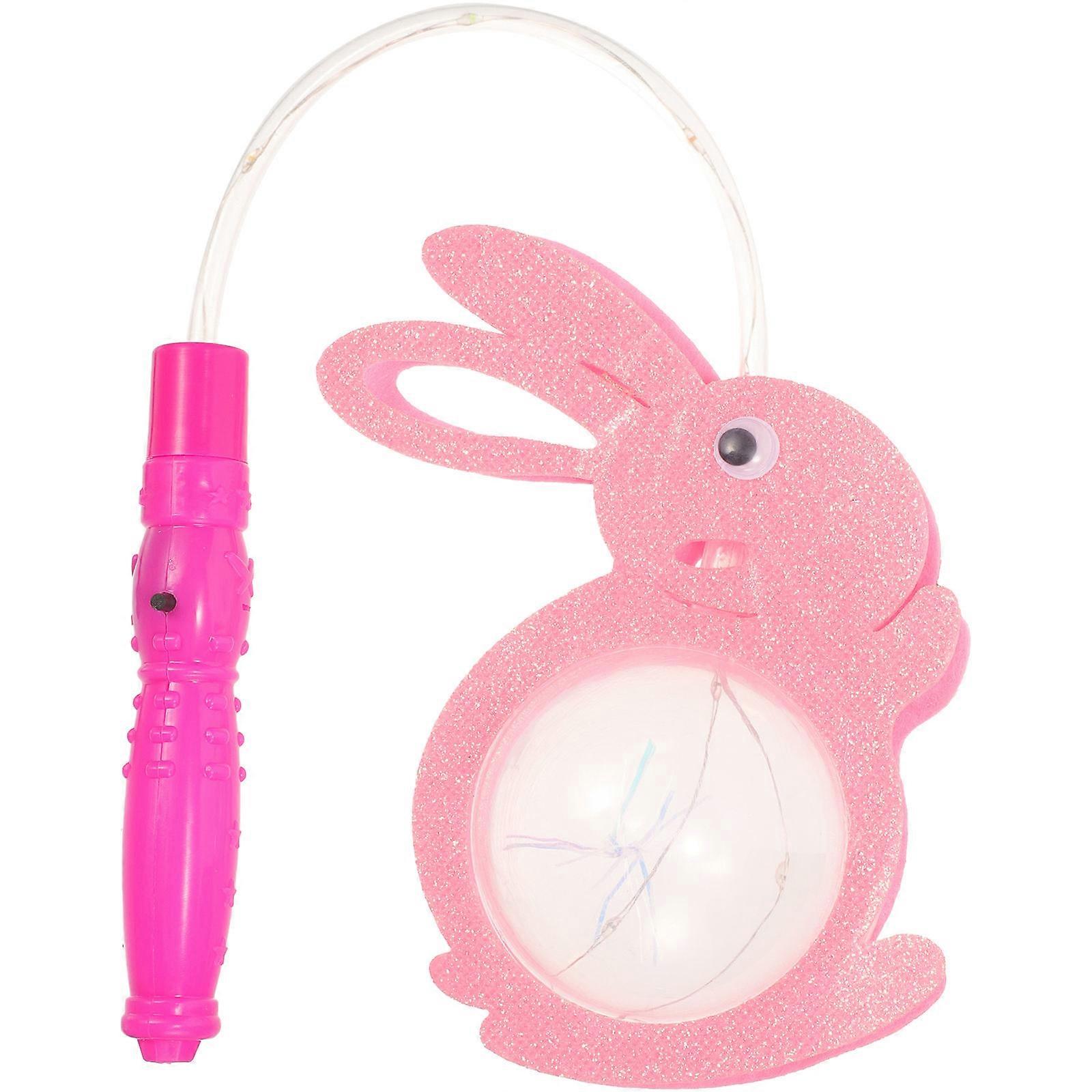Luminous Lantern Cartoon Handheld Lantern for Decoration Pink Accessory