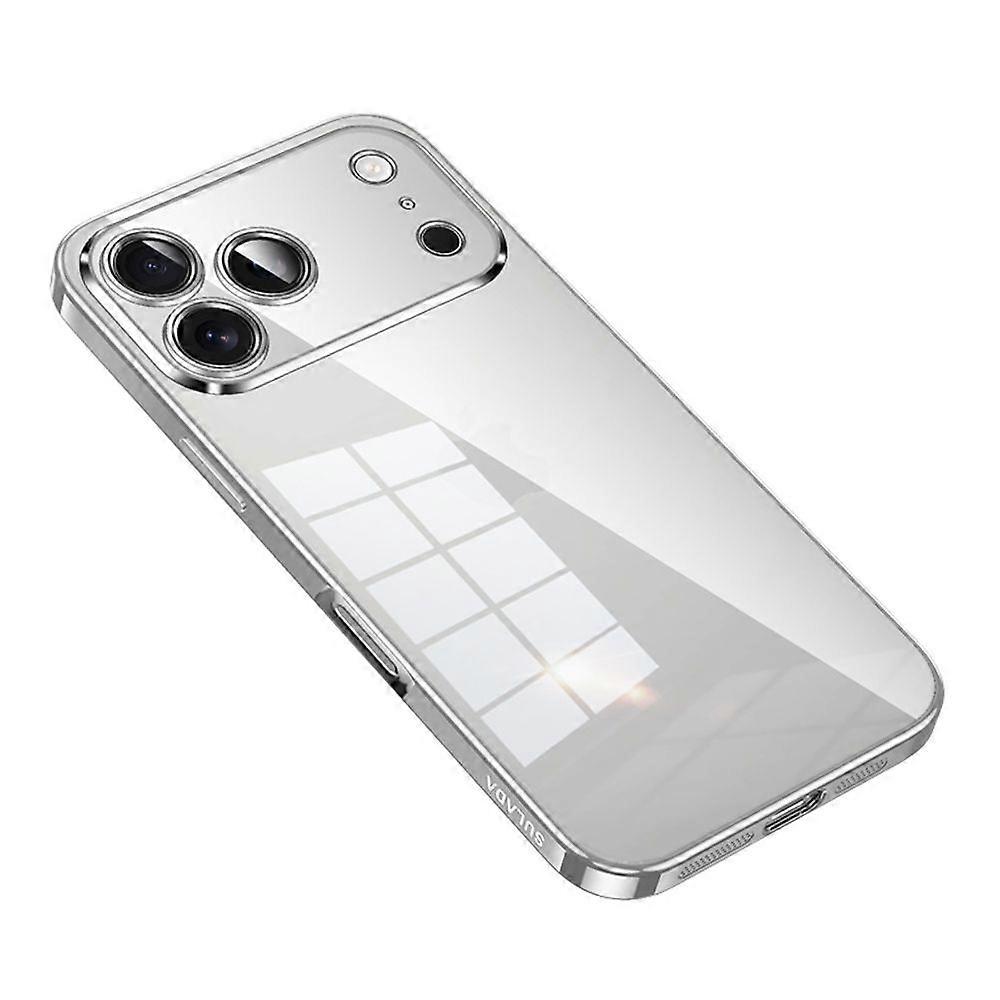 For iPhone 17 Pro Case Ultra Thin Electroplated TPU Clear Phone Cover