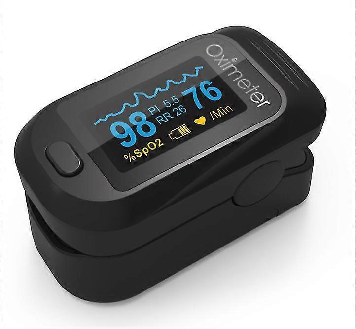 FDA Certification Finger Clip Oximeter Finger Pulse Oximetry(Black)