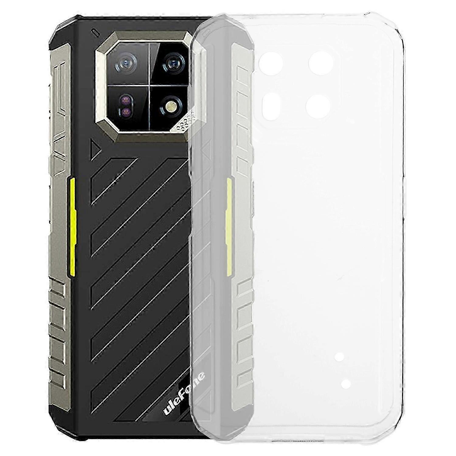 Cover Ulefone Armor 22 Con Fiore Rosa + 2 Pellicole Vetro Temperato - Custodia Morbida TPU Anti-Urto E Trasparente - 3