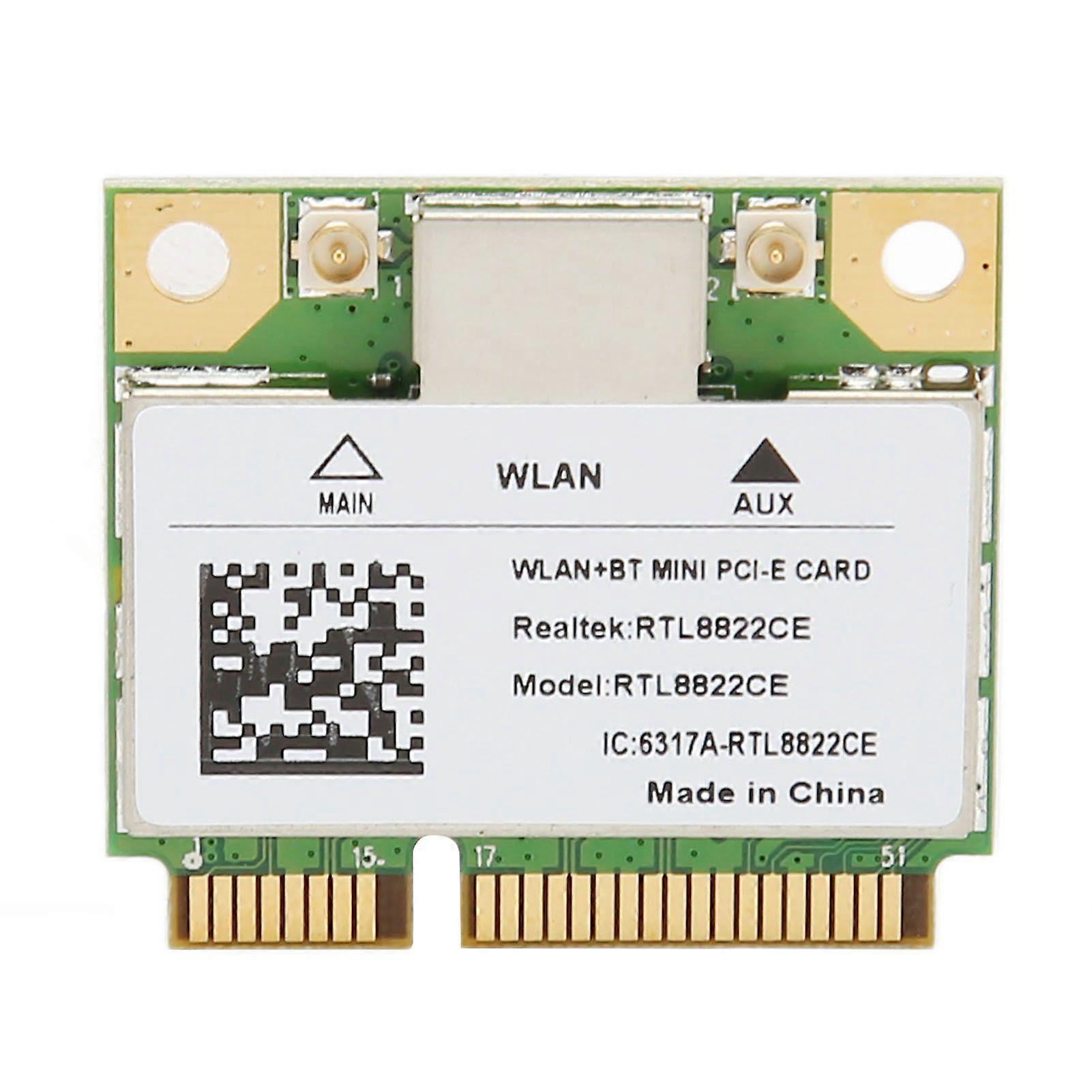 RTL8822CE Mini PCIe WiFi Card Gigabit 2.4G 5G Dual Band Bluetooth 5.1 Wireless Network Card