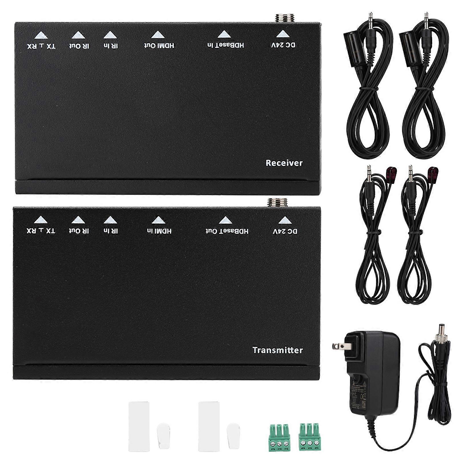 4K HDMI Extender 70M with POC Function, CAT6 Transmitter/Receiver, Full HD Support