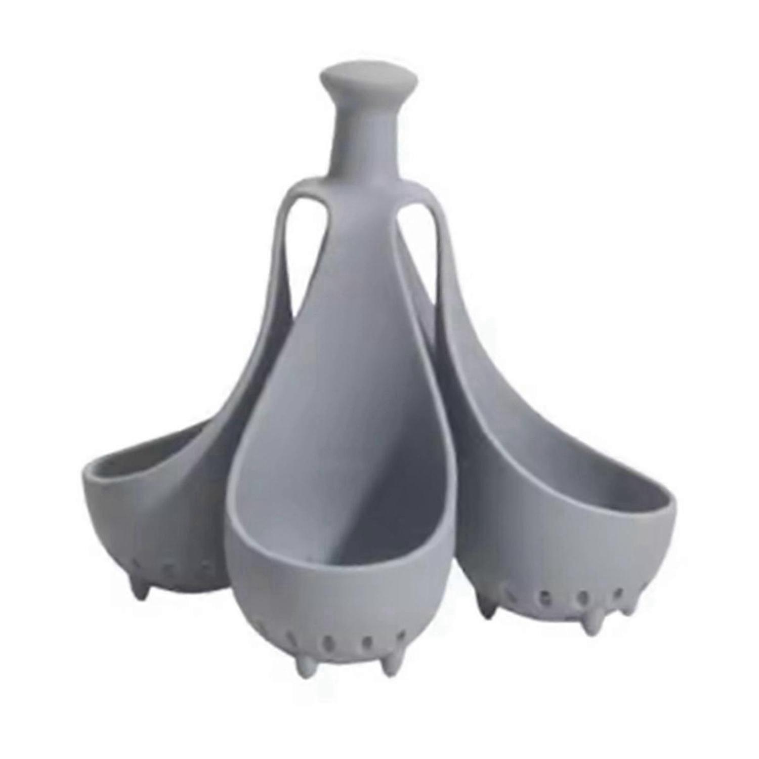 Boiled Egg Holder Silicone Handle Egg Cooker Egg Steamer Tray,A