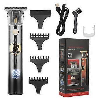 Electric Hair Trimmer Clipper Complete Professional Hair Cutting Grooming Kit with Guide Combs for MenSilver