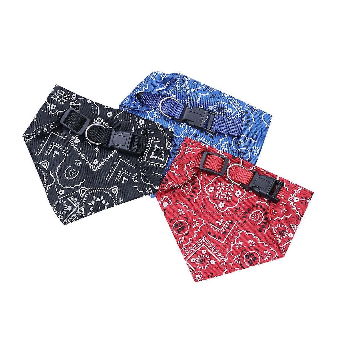Pet Collar Bib Multifunction Collar Scarf Accessories with 3Pcs Set