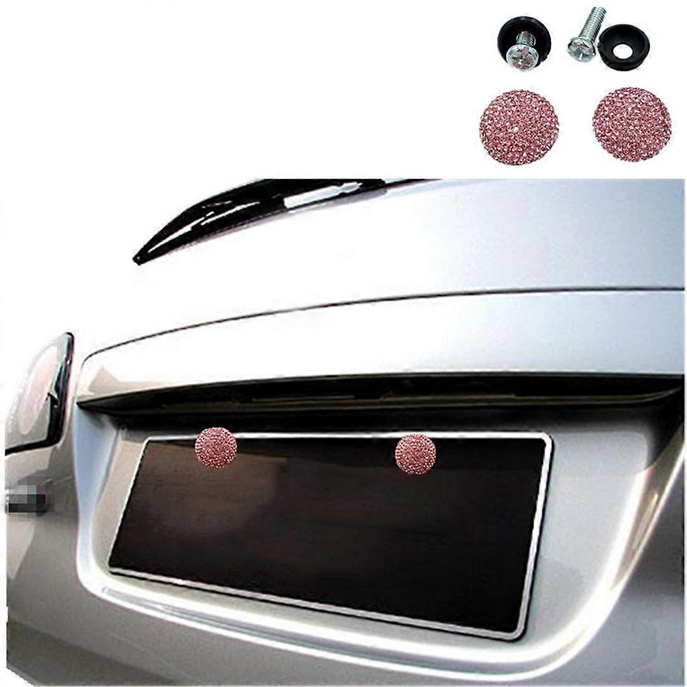 License Plate Screws Fastener Kit Vehicle Use Anti Theft Car License Plate Special Fasteners Pink 3x2 5x2 5cm