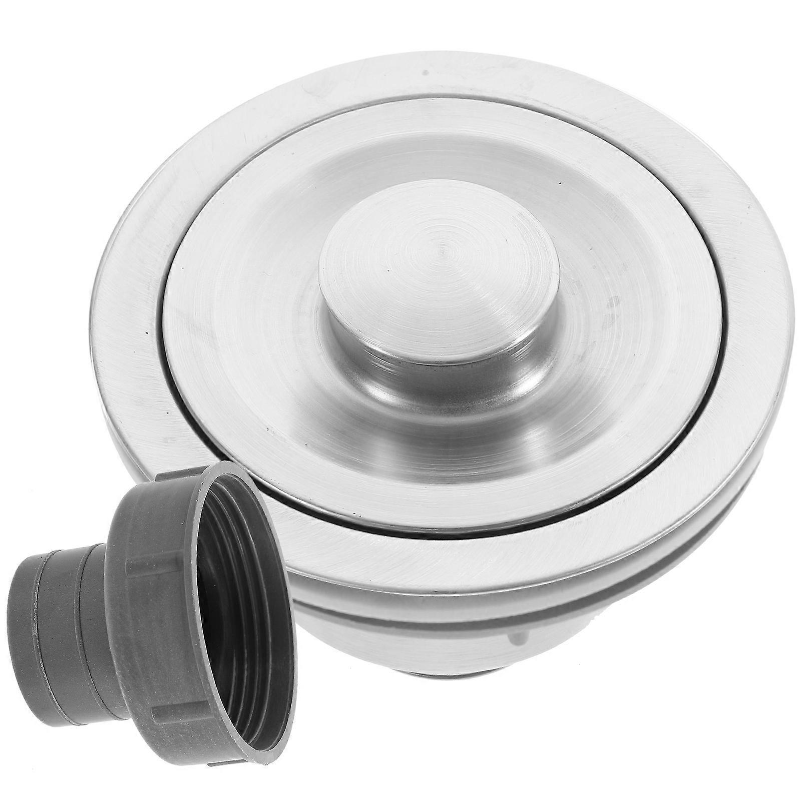 Sink Strainer Assembly Kit for Kitchen Sink Use 2Sets Silver Durable