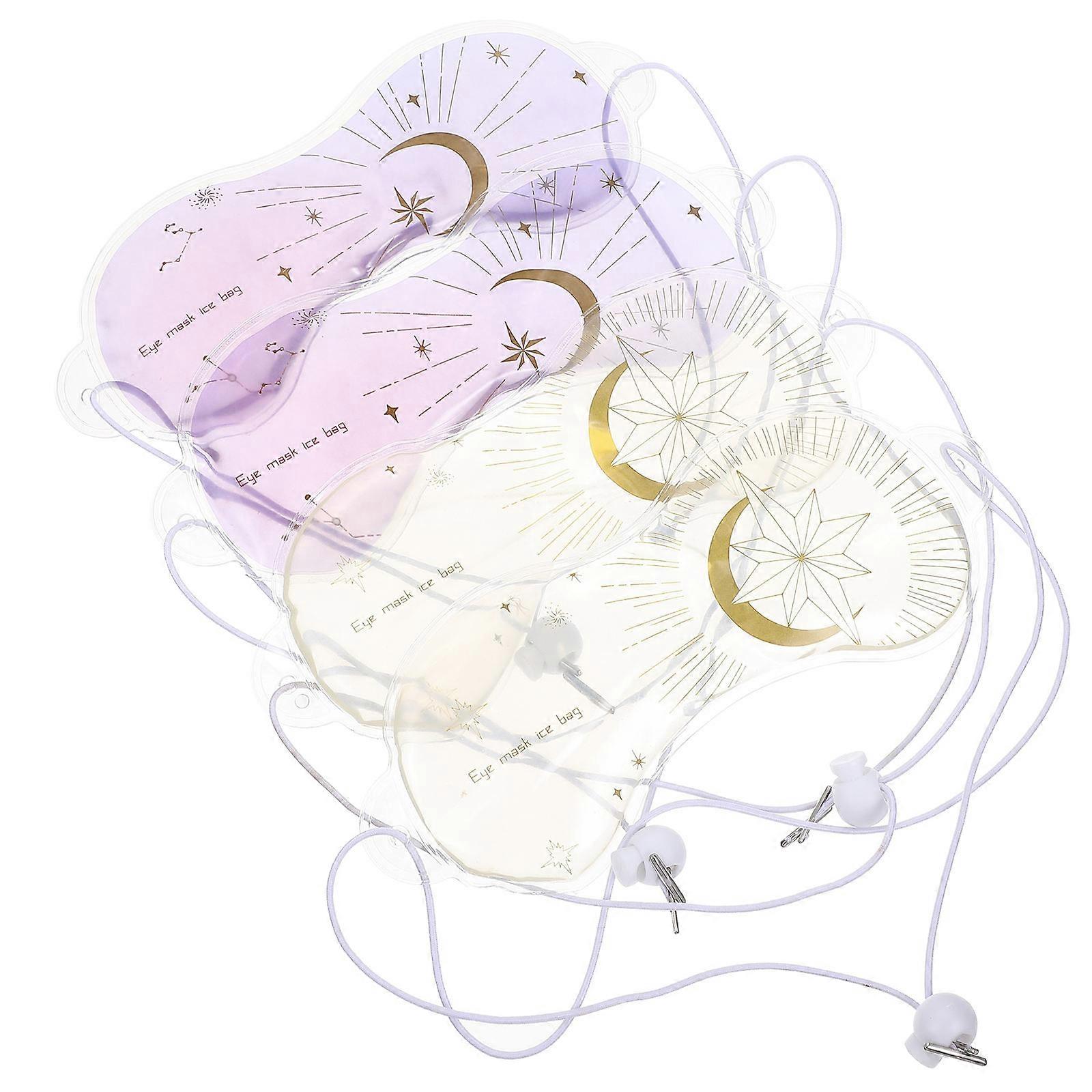 Cooling Eye Masks Ice Packs for Fatigue Relief 4Pcs Summer Eye Pads