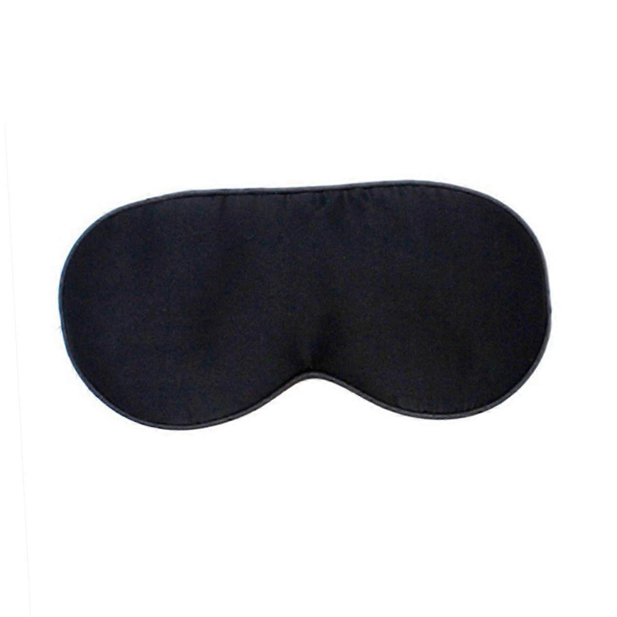 Silk Sleeping Mask With Adjustable Strap Black Natural Silk Eye Shade For Travel Nap Light Blocking Unisex Sleep Mask
