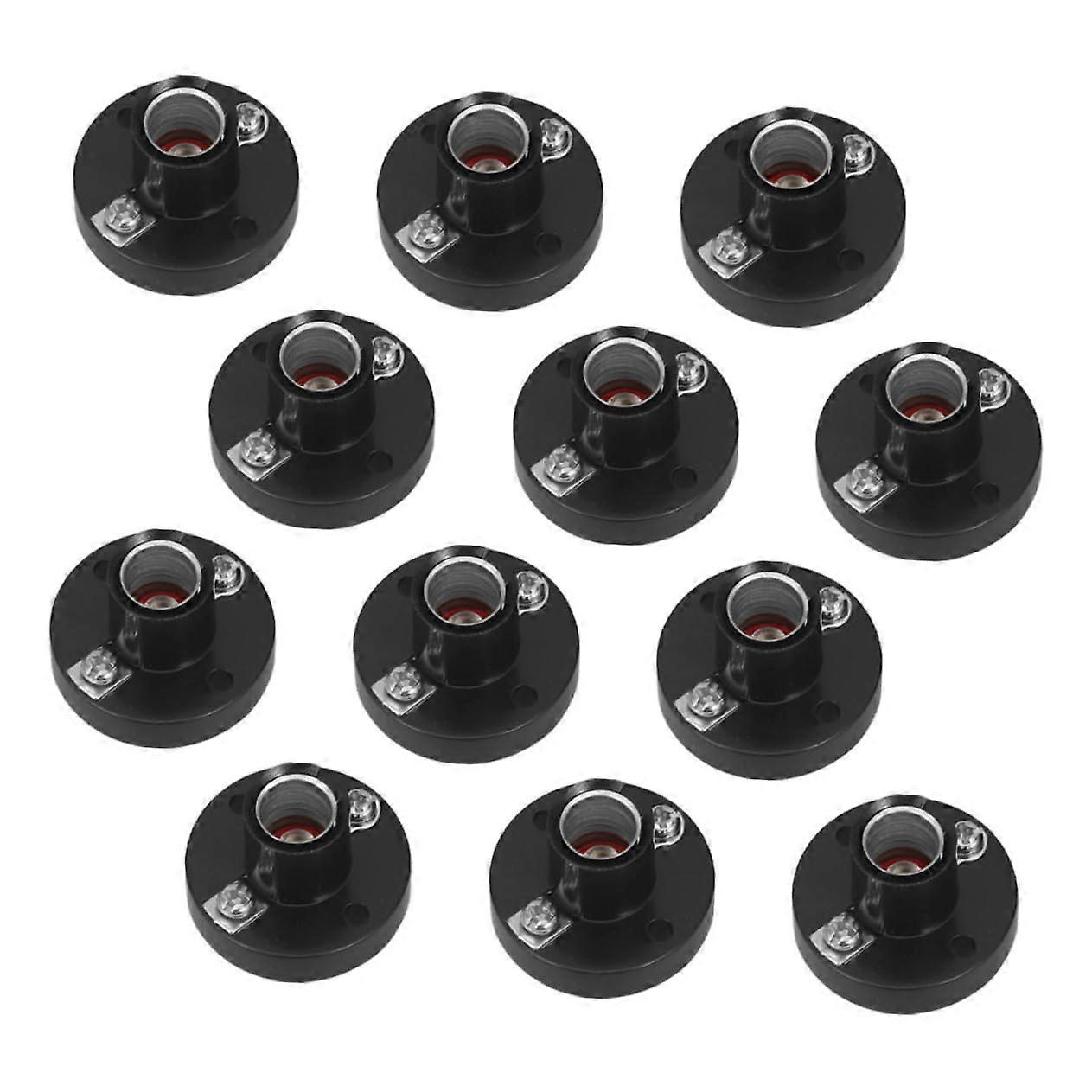 12pcs Screw Bulb Socket for Electrical Experiments Portable Light Base for Schools Labs Science Projects Easy Setup Reliable Illumination