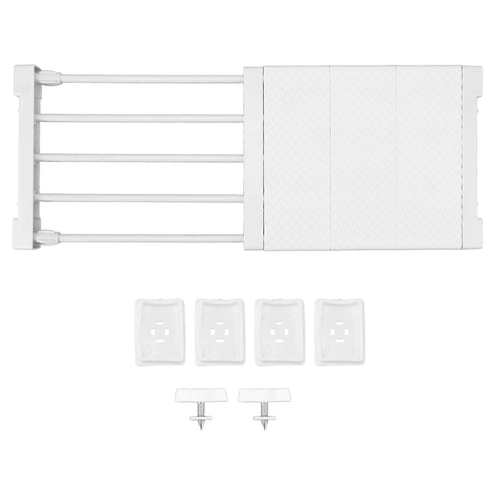 Tension Shelf Adjustable Closet Divider 24cm Width Storage Rack for Cabinet Wardrobe 38 ~ 55cm / 14.96 ~ 21.65in
