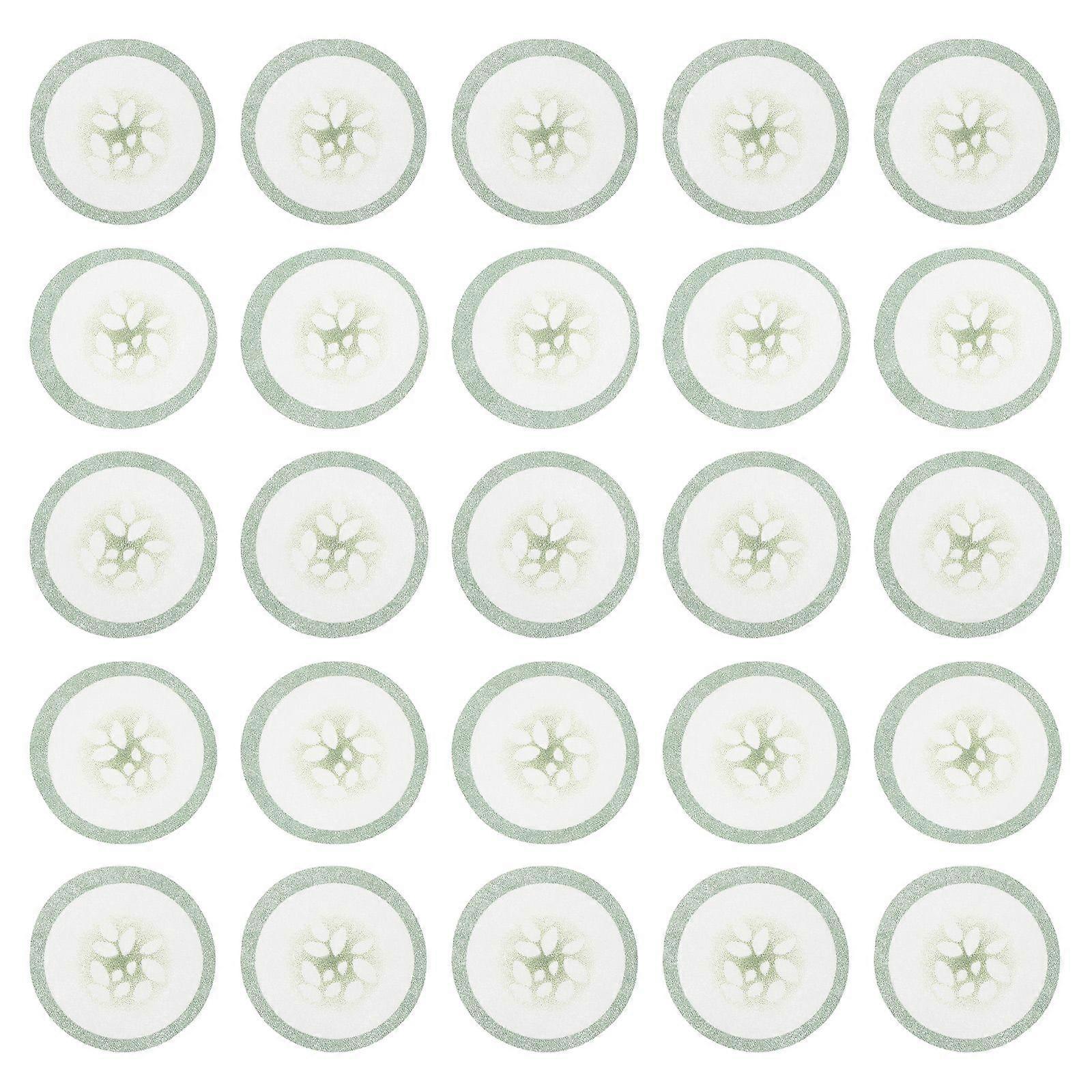 100pcs רפידות עיניים חד פעמיות יצירתי ירוק מלפפון מודפס רטיות עיניים עשה זאת בעצמך גיליון טיפוח העור