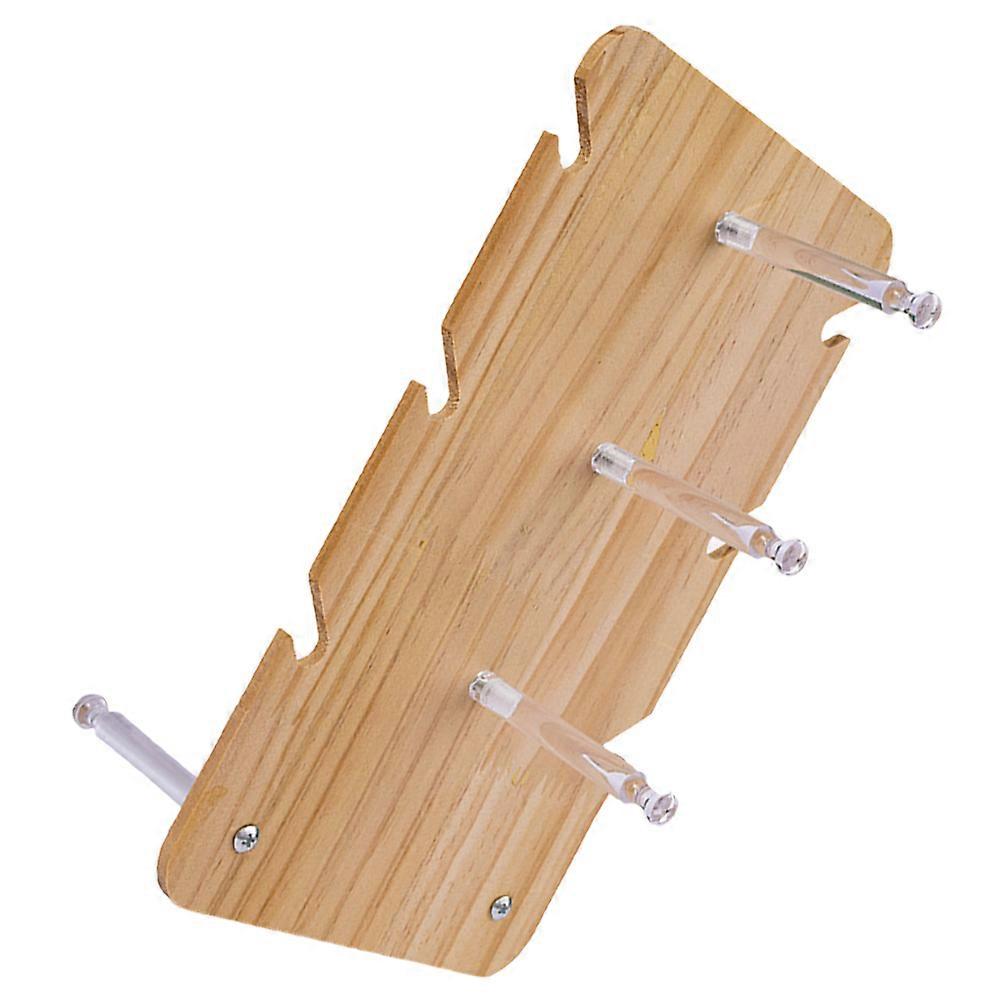 Wood Glasses Stand Holder for 5Pcs Sunglass Display Stand Organizing