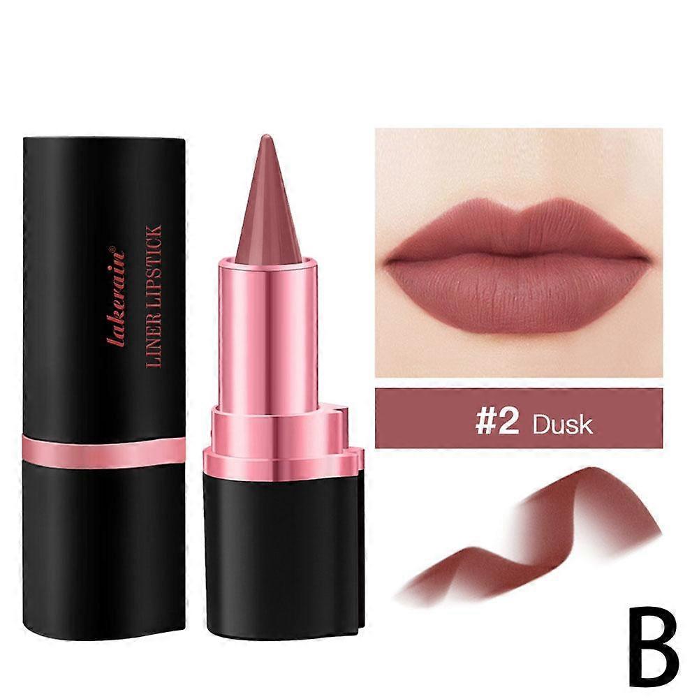 Long Lasting Hydrating Lipstick and Liner Set Full Coverage Non Fading All Day Wear Lightweight Portable for Daily Party Makeup