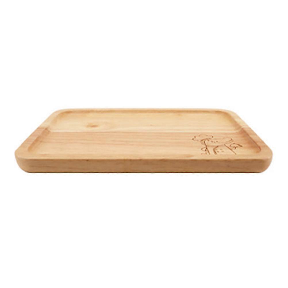 Serving Tray Wooden Tray for Storing 3Pcs Rectangular Serving Set