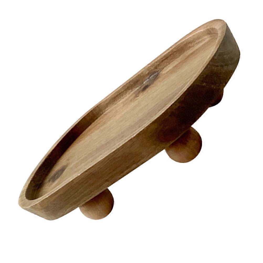 Wooden Tray for Aromatherapy Serving with 2Pcs Desktop Platter
