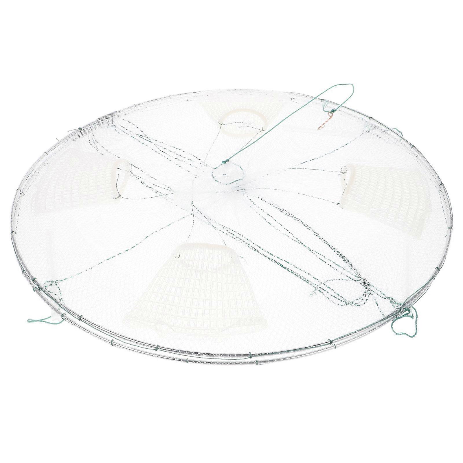 Net Cage Multi-Functional Fishing Trap for Shrimp Crab Drop Net 2Pcs