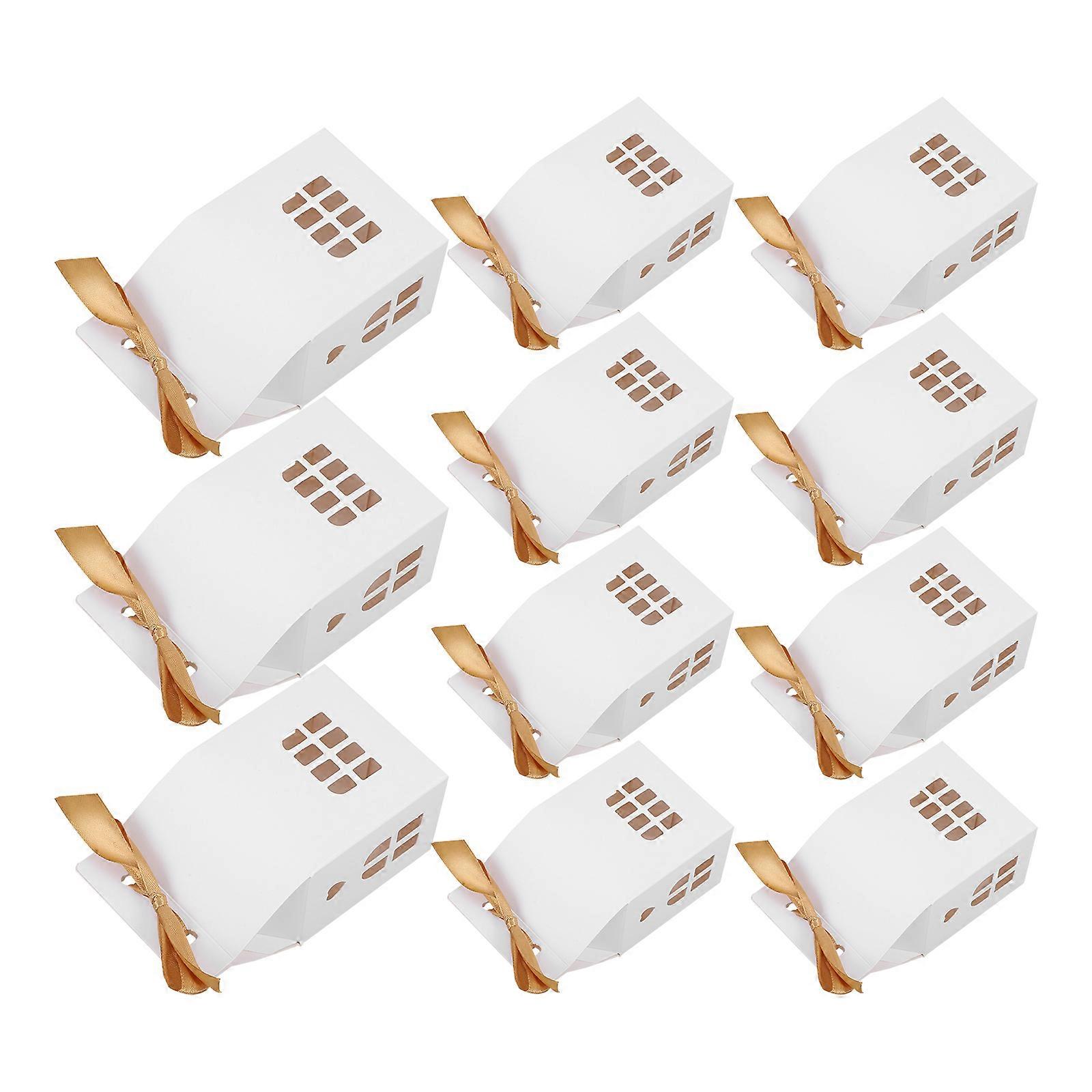 Gift Candy Boxes Paper Hollow House Shape for Party Use 36Pcs