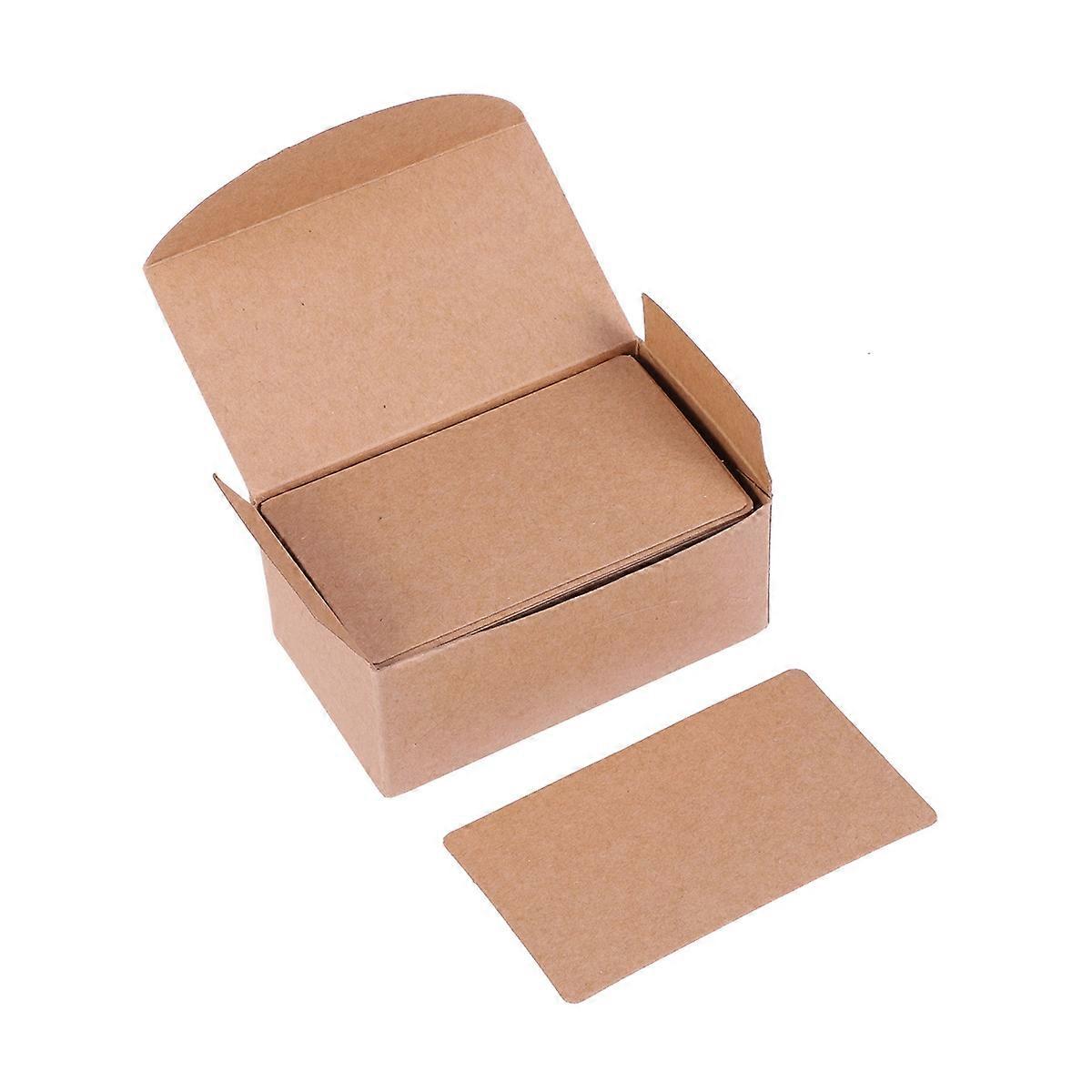Kraft Paper Memo Cards DIY Message Notes For Adults And Students 100Pcs Chocolate Blank Writing Supplies