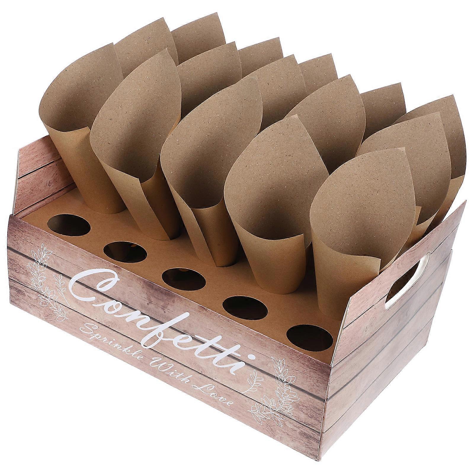 Paper Cones for Confetti Confetti Cone Holder for Storage Use 1Set