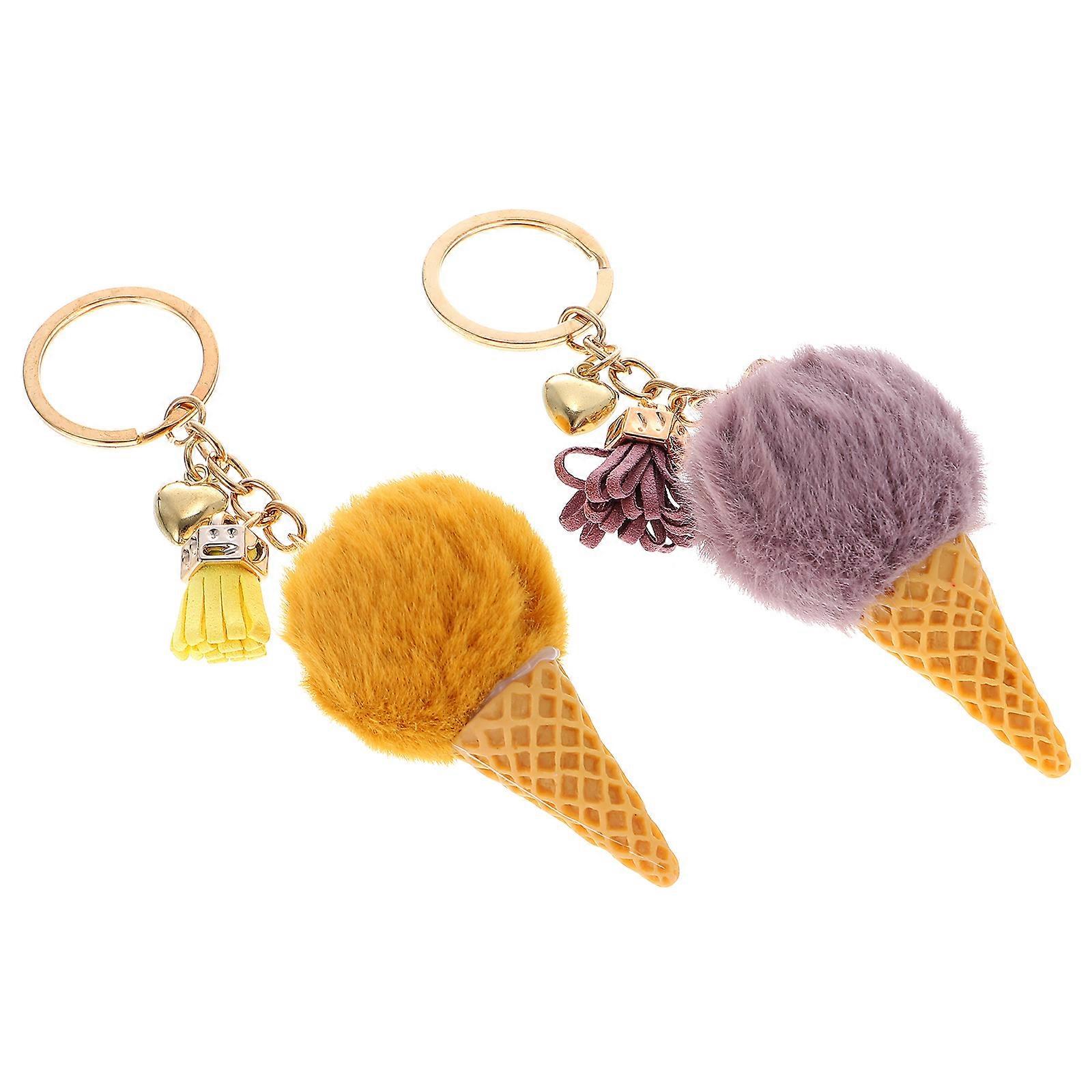 Bag Charm Decorative Keychain with 4Pcs for Accessories