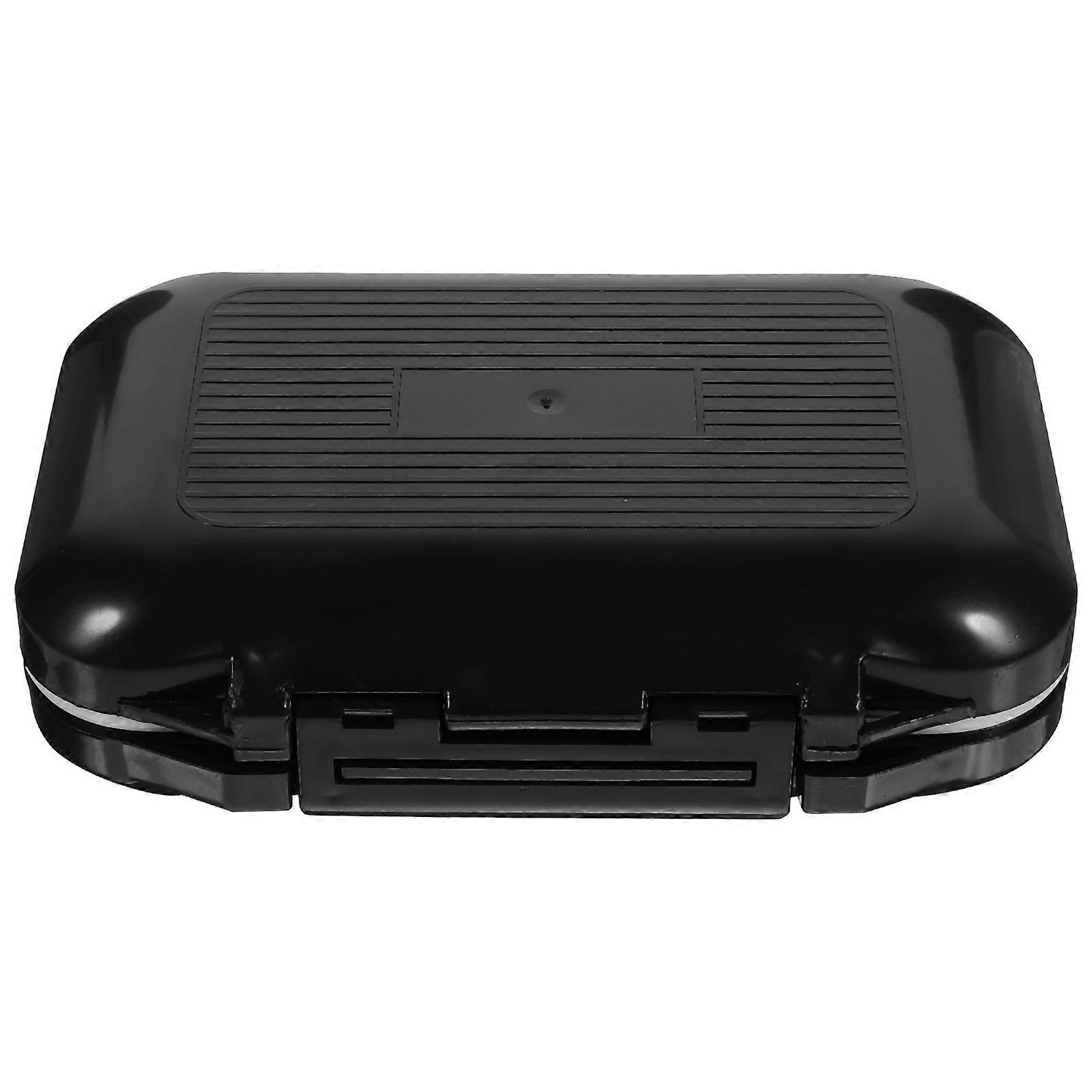 Fishing Hook Box Black Waterproof Storage for 3Pcs Hook Box Accessories