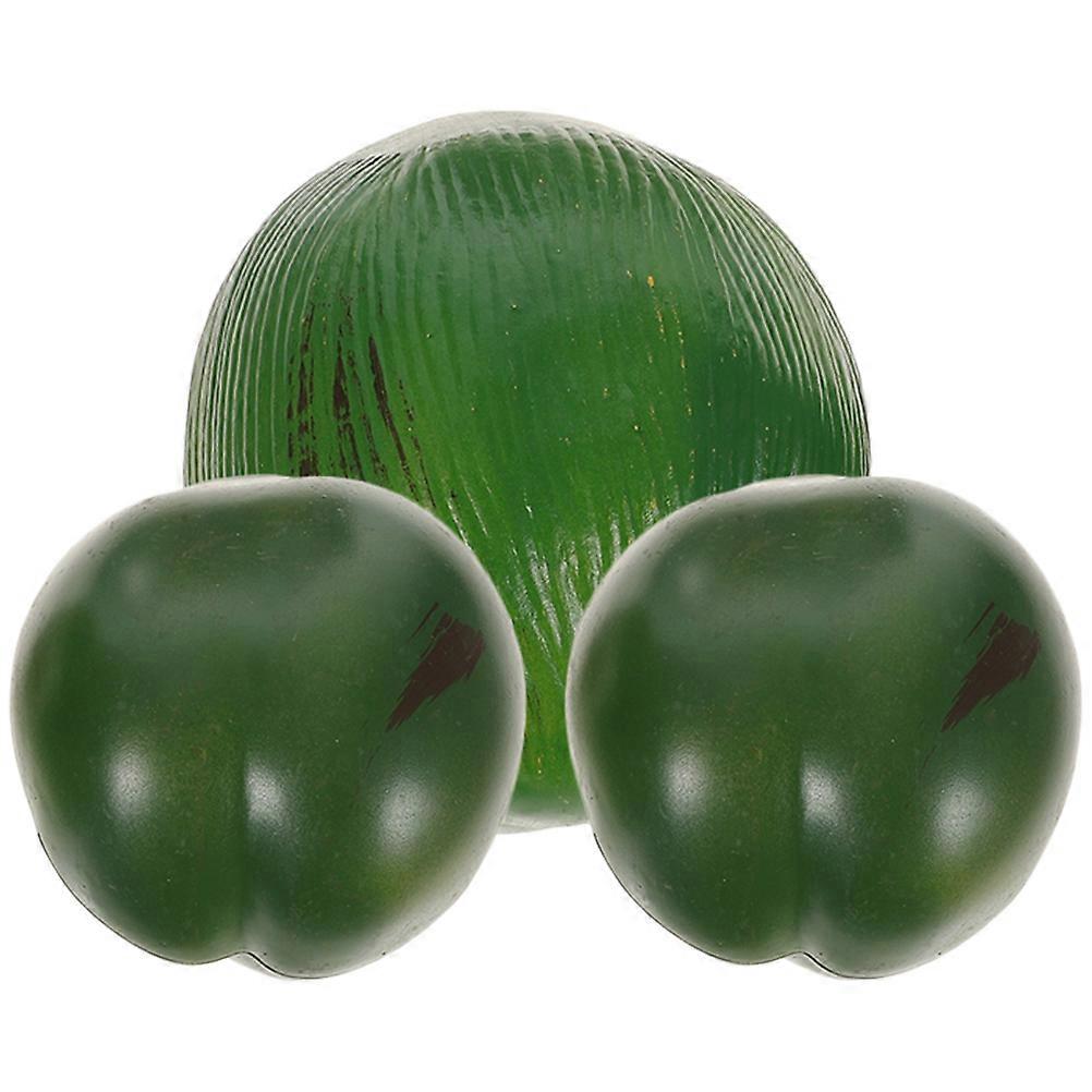 Simulation Coconuts Green Decor for Hawaiian Theme 9Pcs Party Ornament