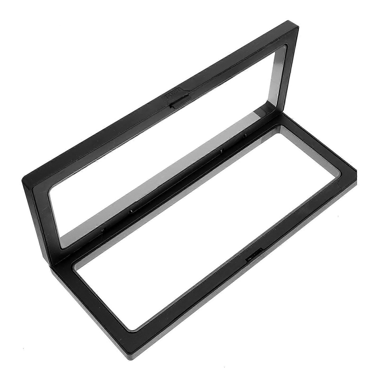 Black Case for Storage Use Plastic 2Pcs Display Box