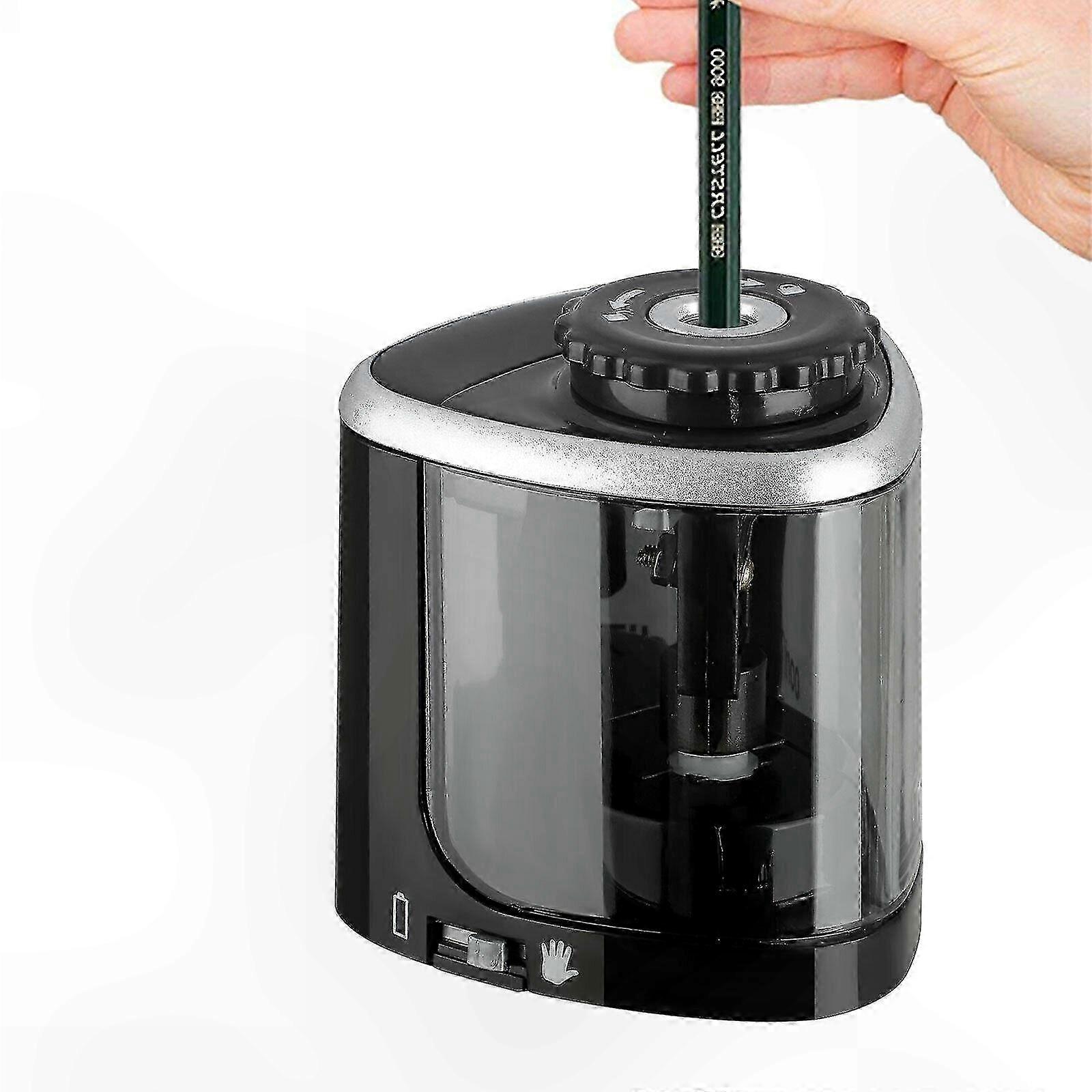 Sähköinen kynänteroitin kotitoimistoon ja kouluun, toimii paristoilla