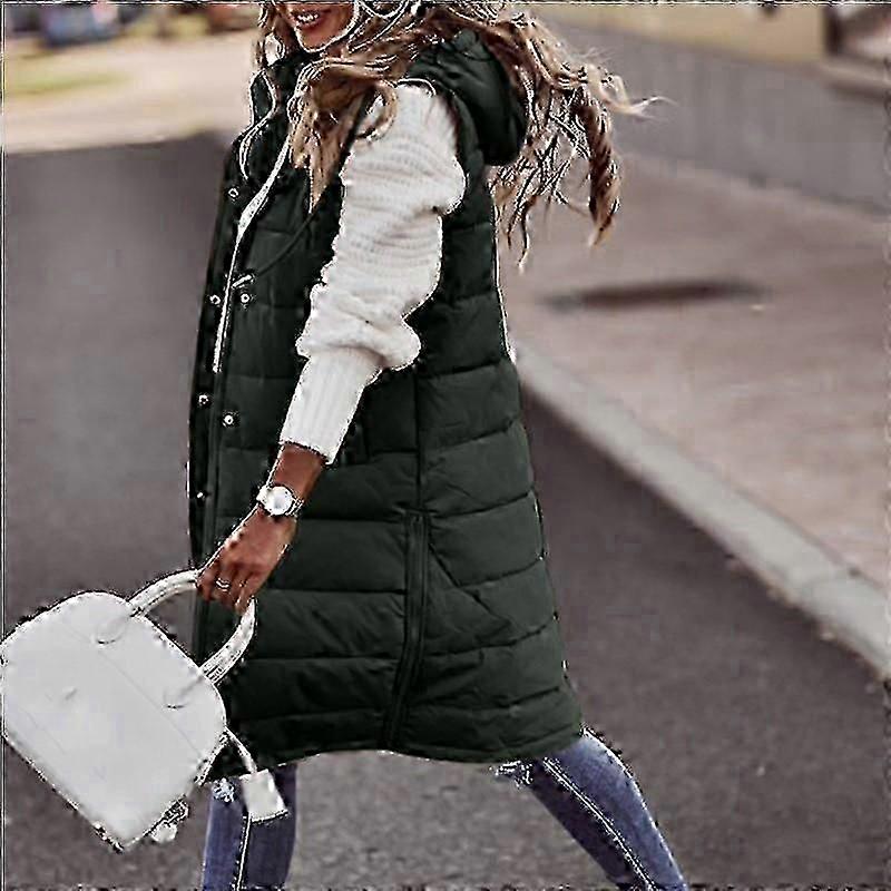 Colete acolchoado leve feminino com capuz jaqueta para o inverno
