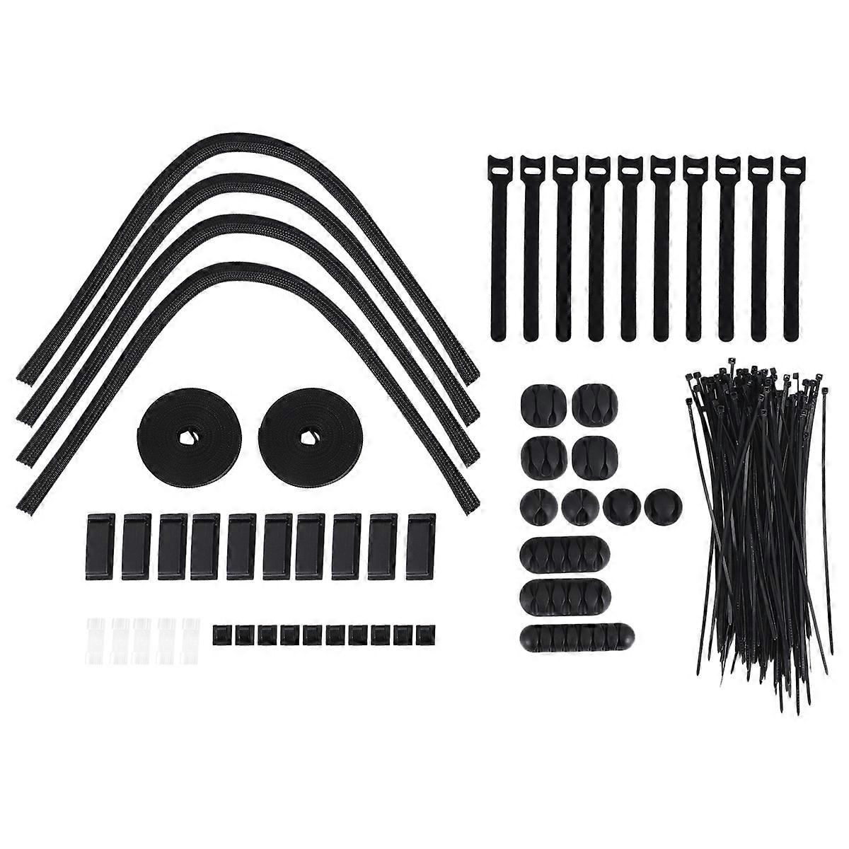 152 Pcs Cable Management Cord Organizer Kit, Cable Organizer Clips