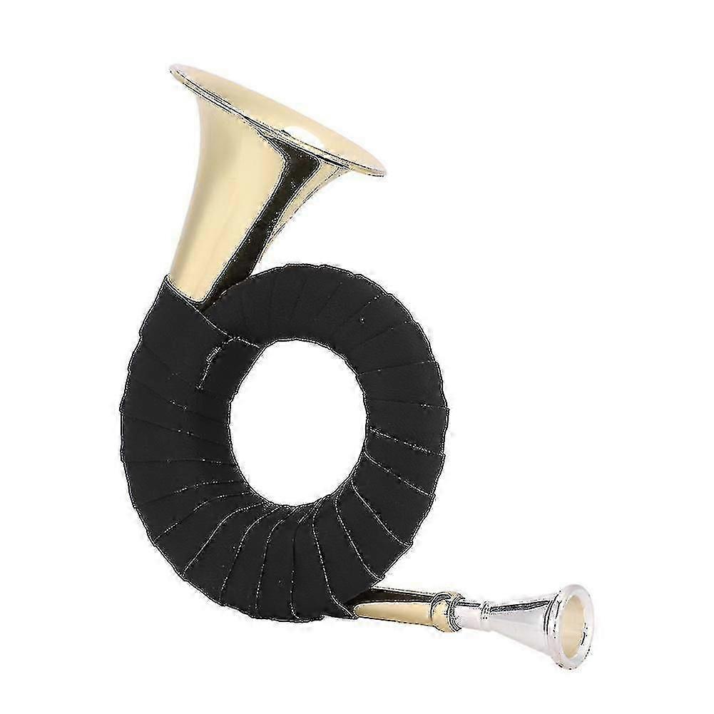 Mini Brass Hunting Horn Set - Perfect for Music Lovers and Learners, Micro French Horn Instrument Included