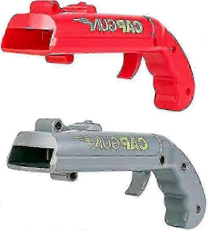 2個のビールボトルオープナーキャップガン、ビールオープナーボトル面白いボトルキャップガン、キャップガンボトルオープナー