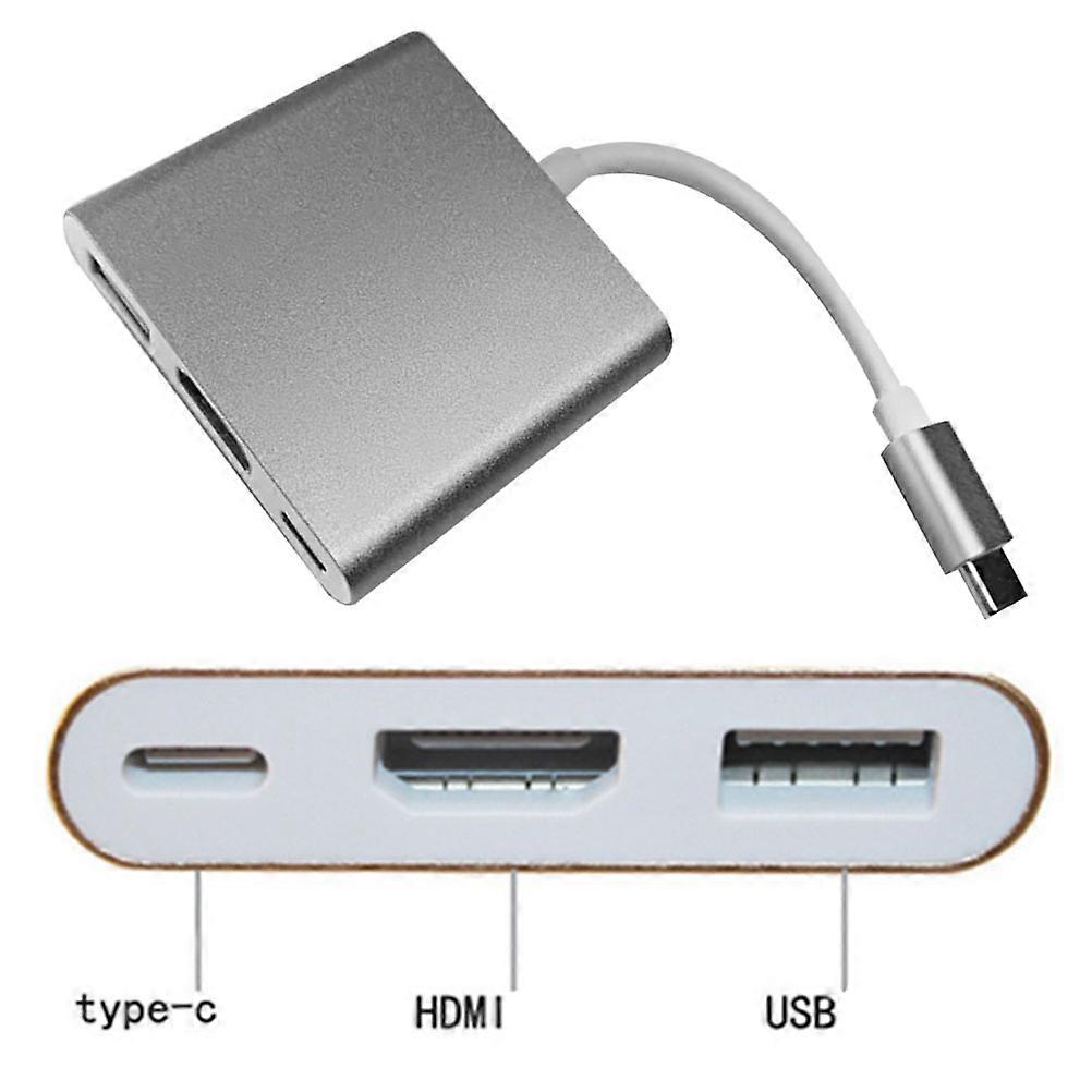 USB C to Adapter for 4K USB 3.0 Converter 2Pcs Grey Color Pack
