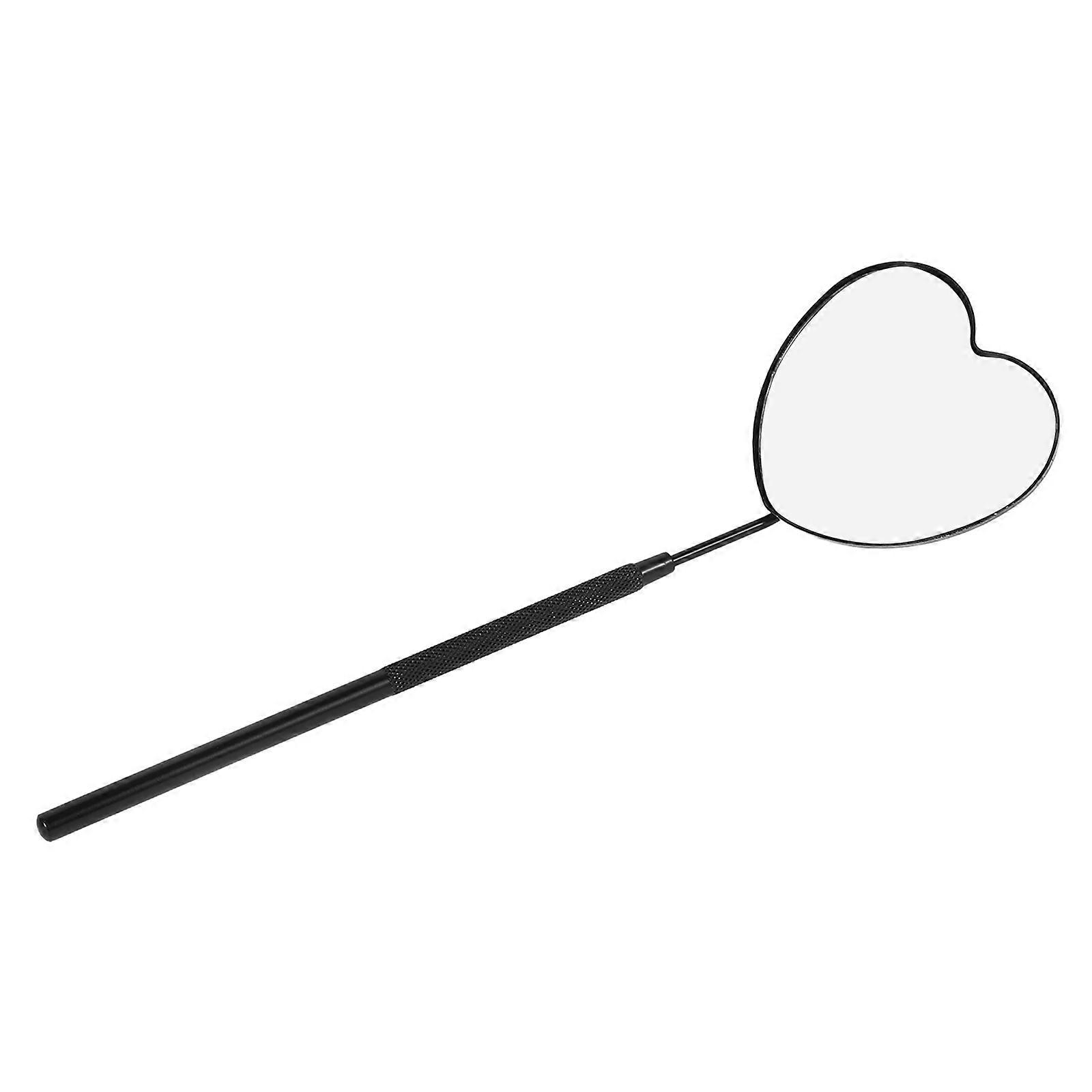 Stainless Steel Heart Shaped Mirror for Eyelash Checking