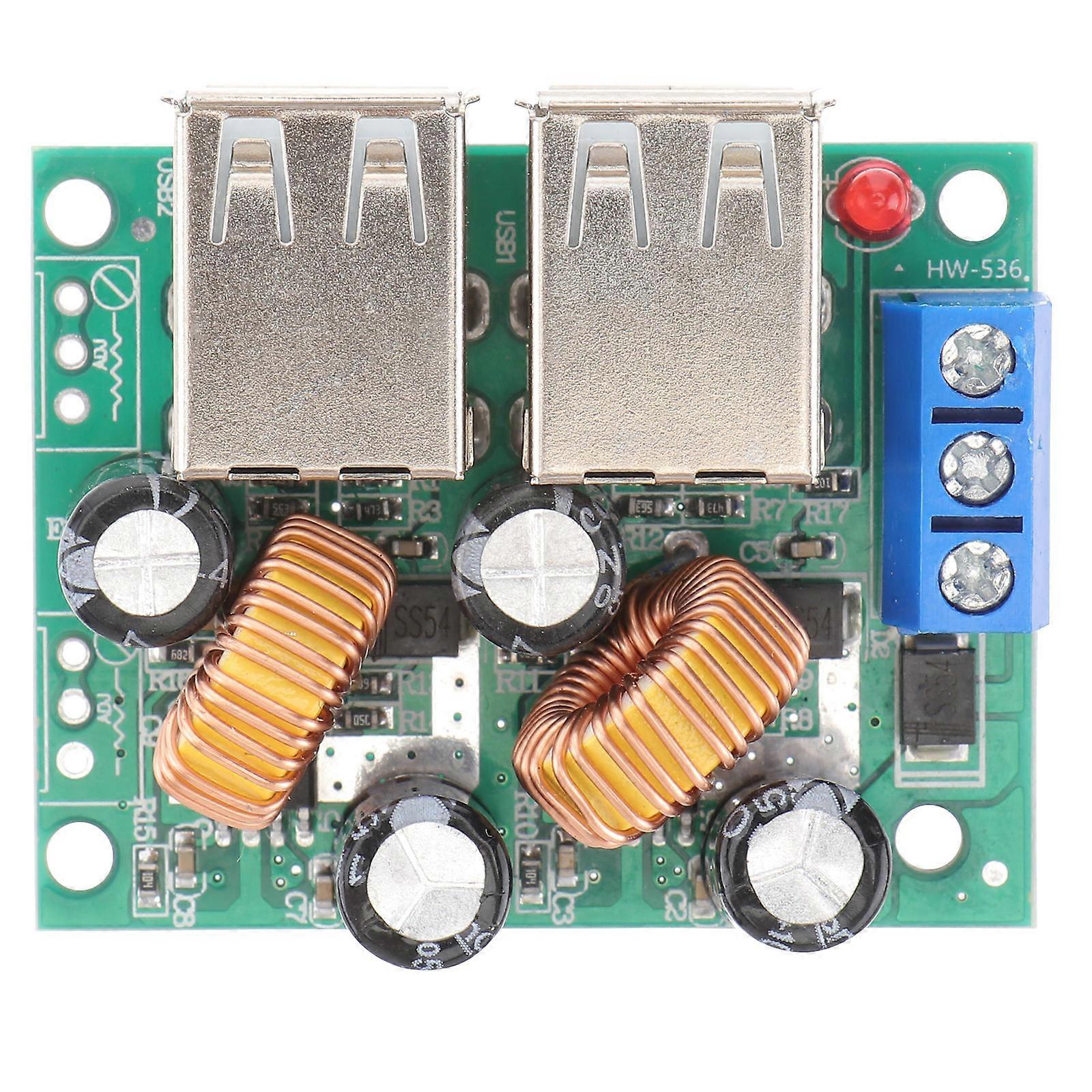 Power Supply Module Dc 9V-20V to 5V Conversion with 4 USB Ports