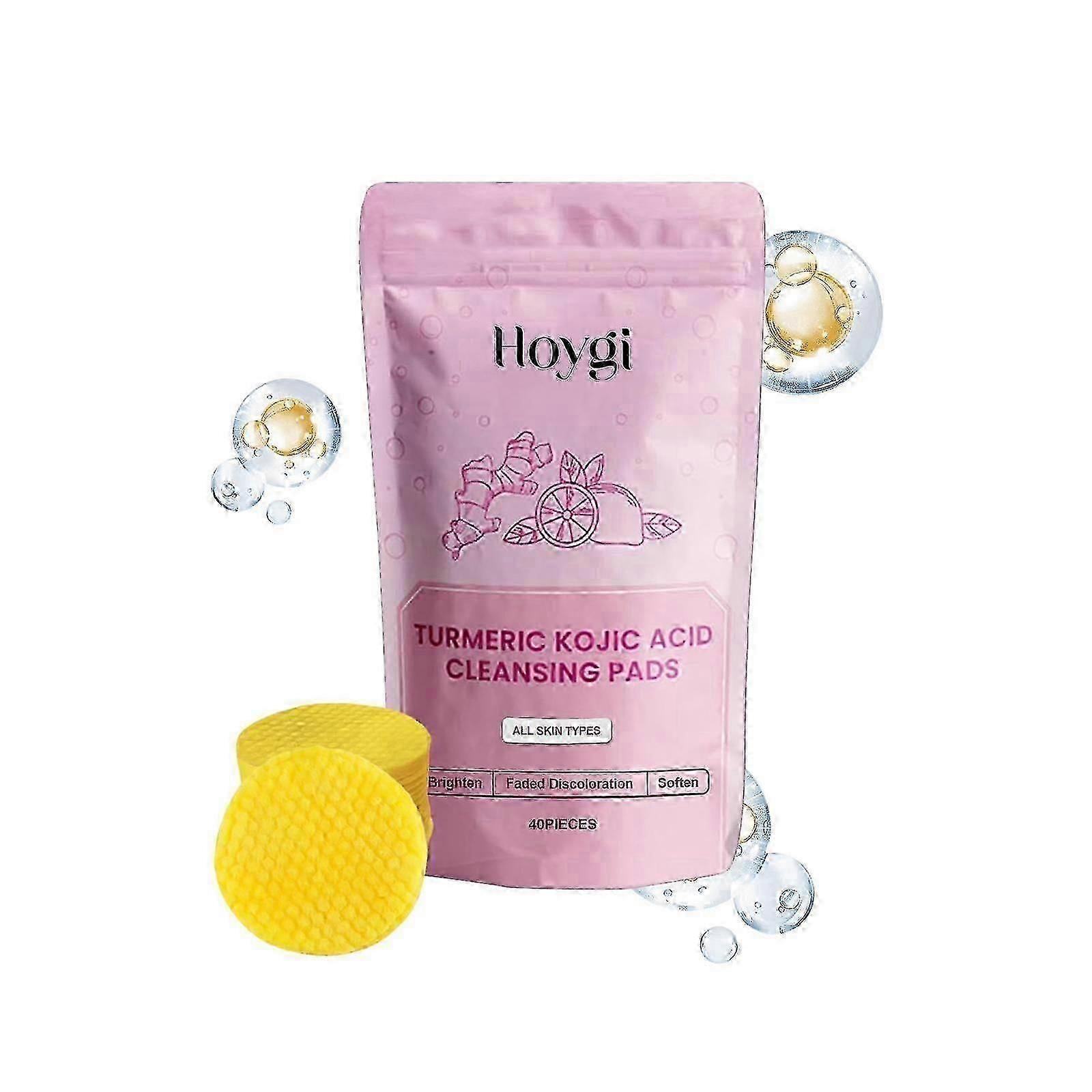 Le tampon nettoyant à l’acide curcuma répare la peau en douceur, éclaircit les pores et hydrate le tampon de soins de la peau